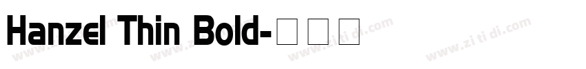 Hanzel Thin Bold字体转换